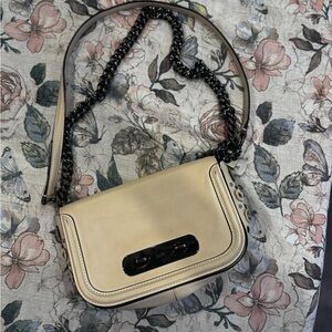 Coach embellished Cream Shoulder Bag